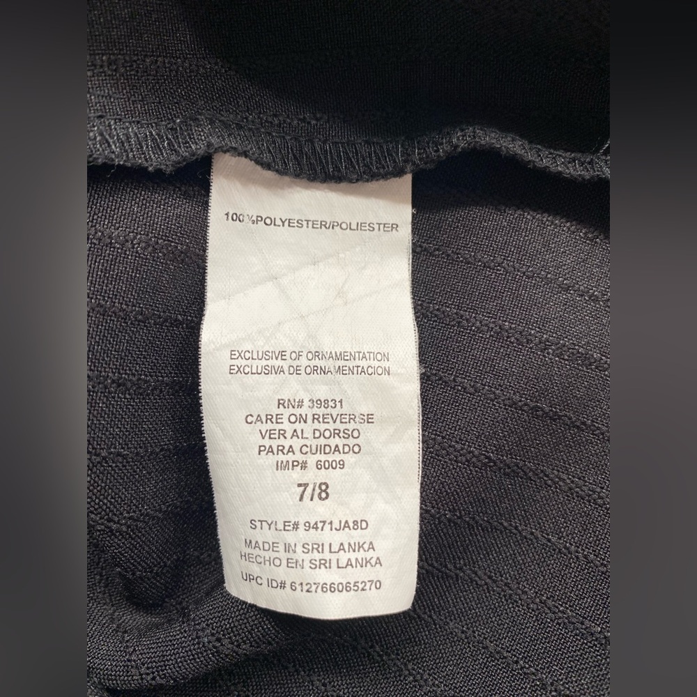 My Michelle Vintage Black Lightweight A-line Skirt with Stripes Size 7/8 F‎ - Picture 6 of 6